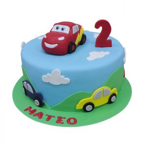car design birthday cake